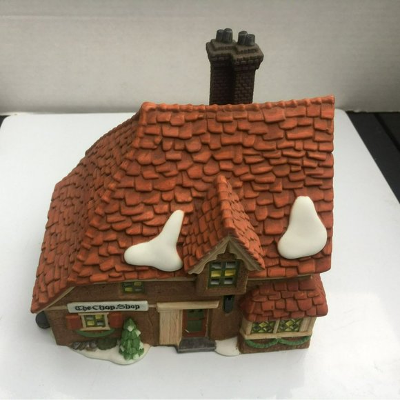 Dept 56 The Chop Shop, Dickens Village Lighted Christmas Decoration from 1995 - Picture 9 of 11